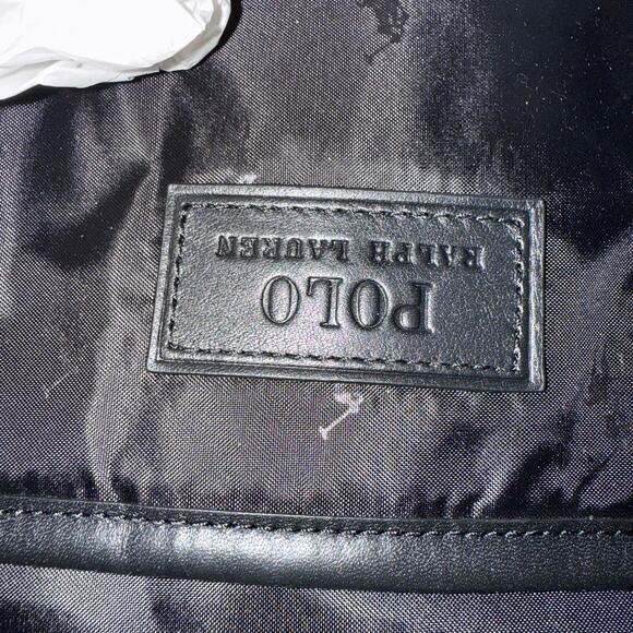 Polo Ralph Lauren Men's Smooth Leather Backpack black $348 - Picture 13 of 15